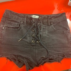 Black Refuge Jean shorts
